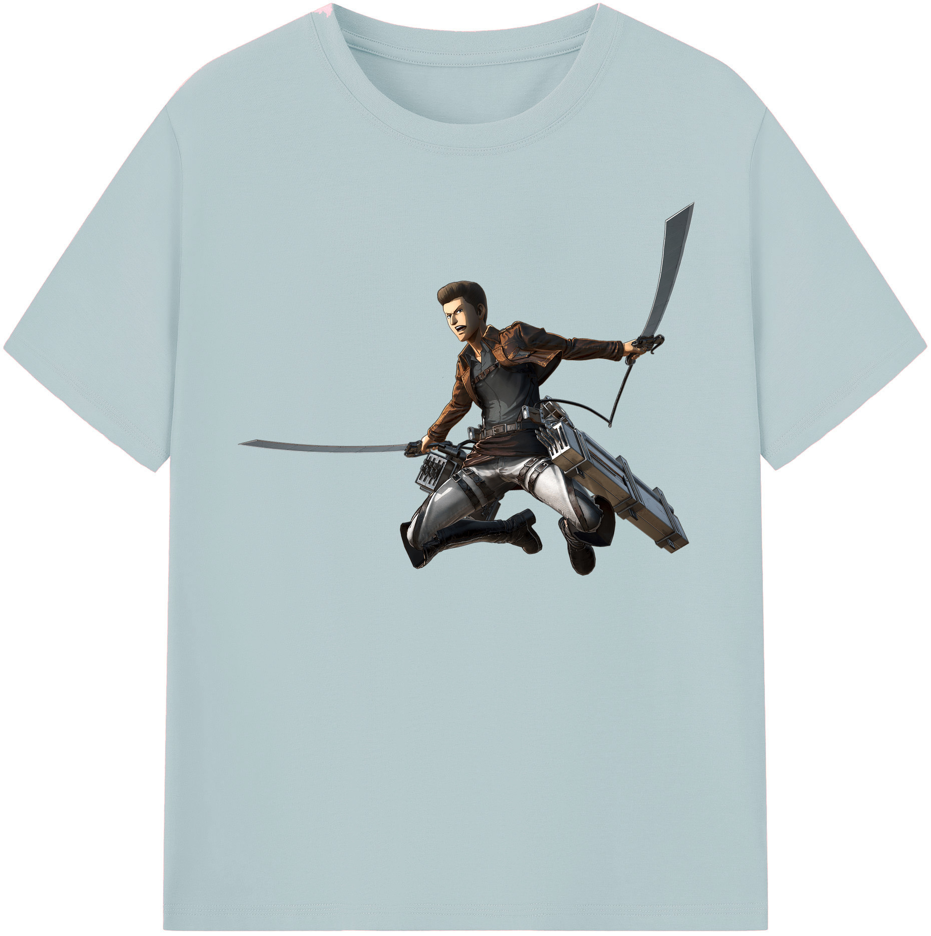 （画像用） 進撃の巨人 Attack on Titan 綿100％半袖Tシャツ（フロントプリント）